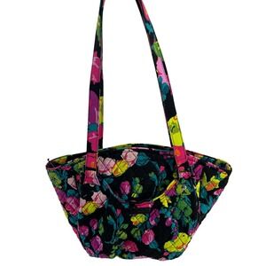 Vera Bradley Shoulder Bag Floral Quilted Hilo Meadow Pattern Women's Purse